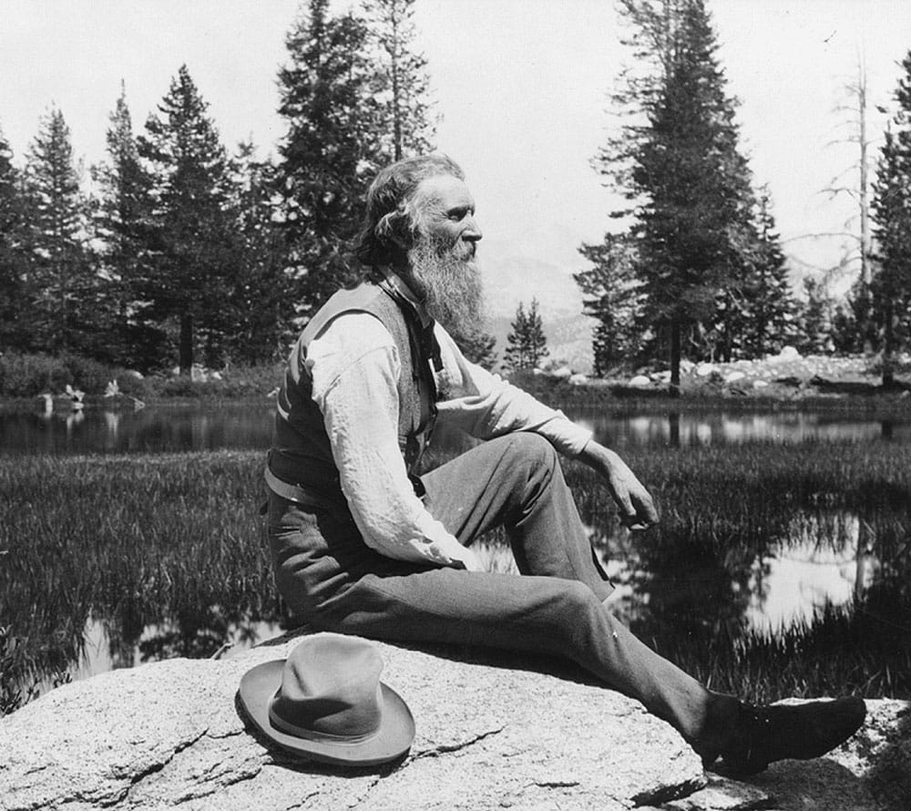 John Muir, c. 1902 · Helen Lukens Gaut; via Library of Congress / Wikimedia Commons. Public domain.